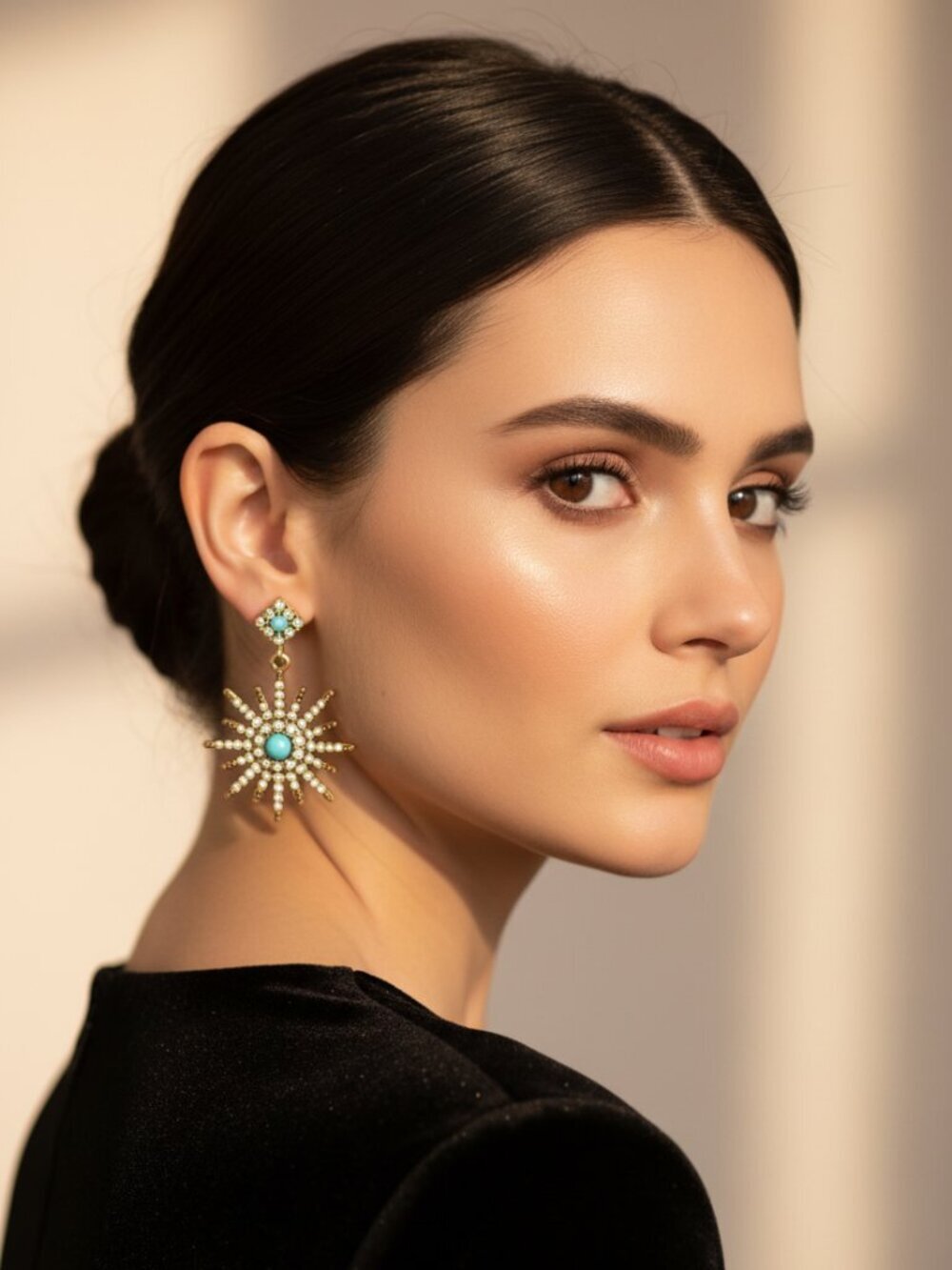 Sparkling! Adornia Starburst Rhinestone Earrings